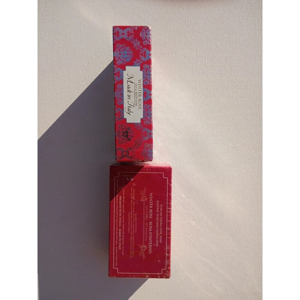 Winter Rose Rosa D'Inverno Tuscan Extra Fine Bath Soap 300g / 10.5 oz Made in